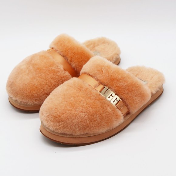 UGG Australia Dalla Sheepskin Cozy Slip On Sandal Slippers Sherbet Orange 5 $90 - Picture 4 of 14